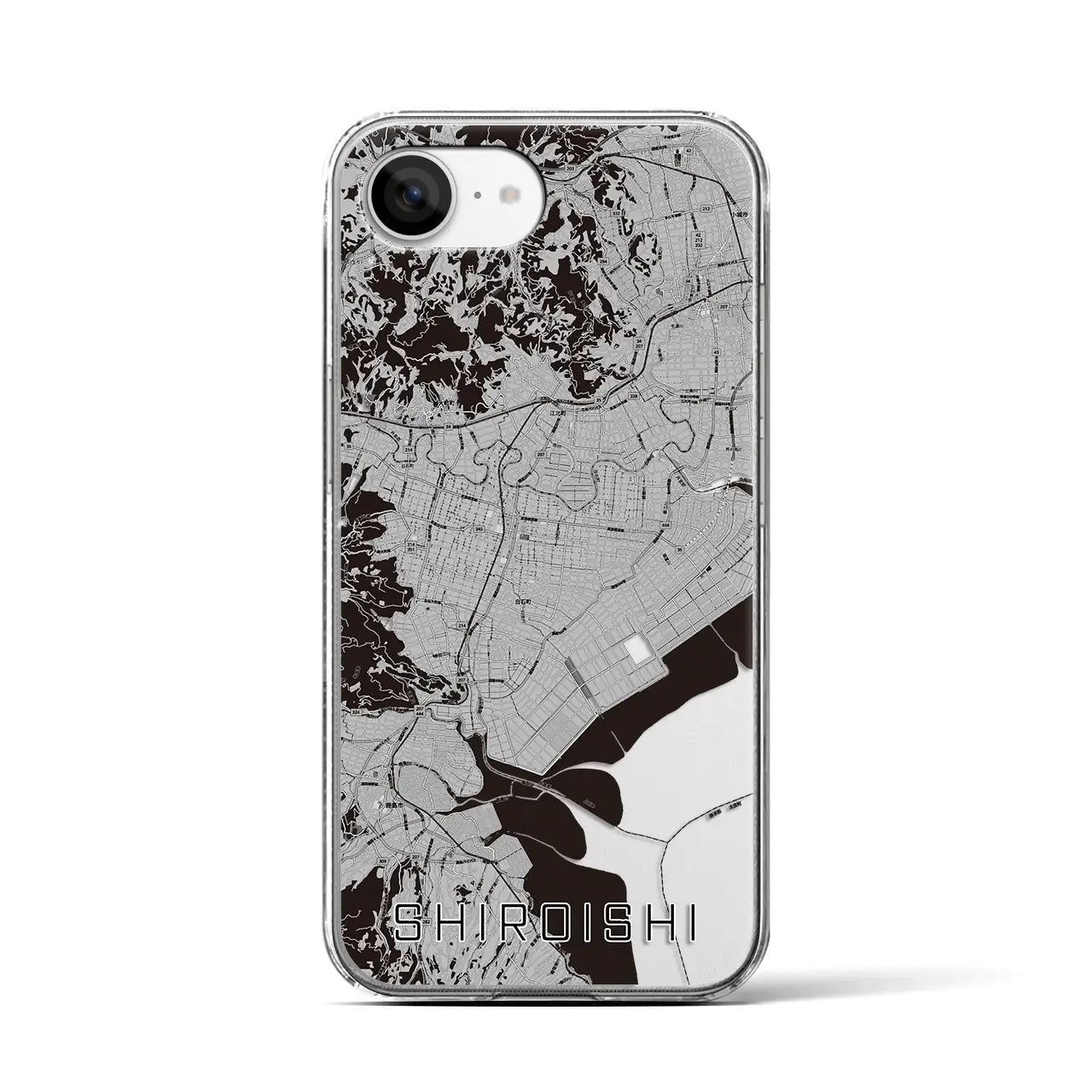 【白石(佐賀県)】地図柄iPhoneケース(クリアタイプ)