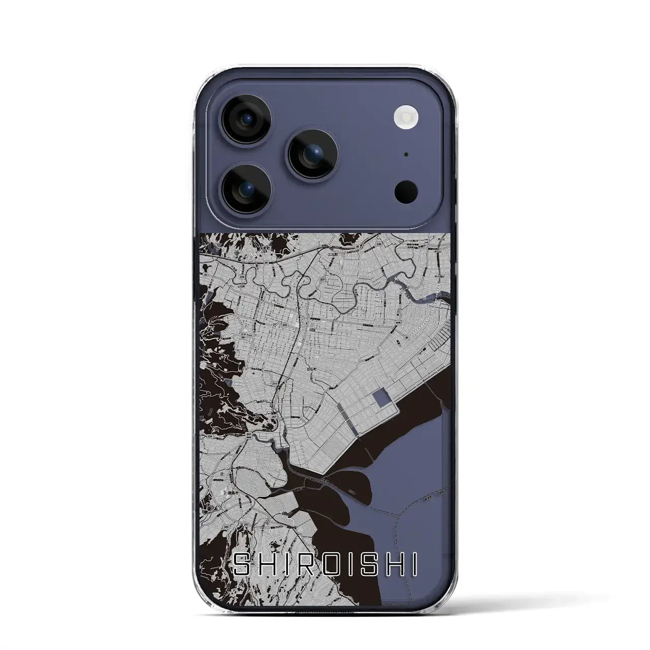 【白石(佐賀県)】地図柄iPhoneケース(クリアタイプ)