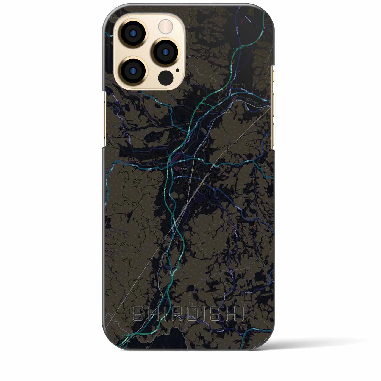 【白石(宮城県)】地図柄iPhoneケース(バックカバータイプ)