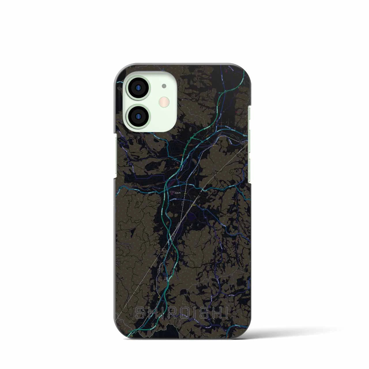 【白石(宮城県)】地図柄iPhoneケース(バックカバータイプ)