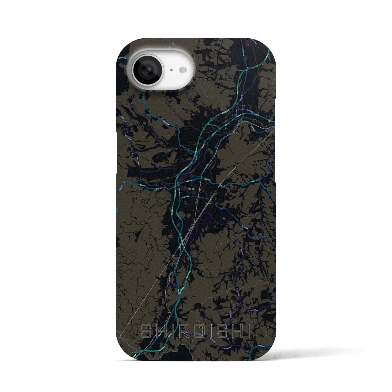 【白石(宮城県)】地図柄iPhoneケース(バックカバータイプ)