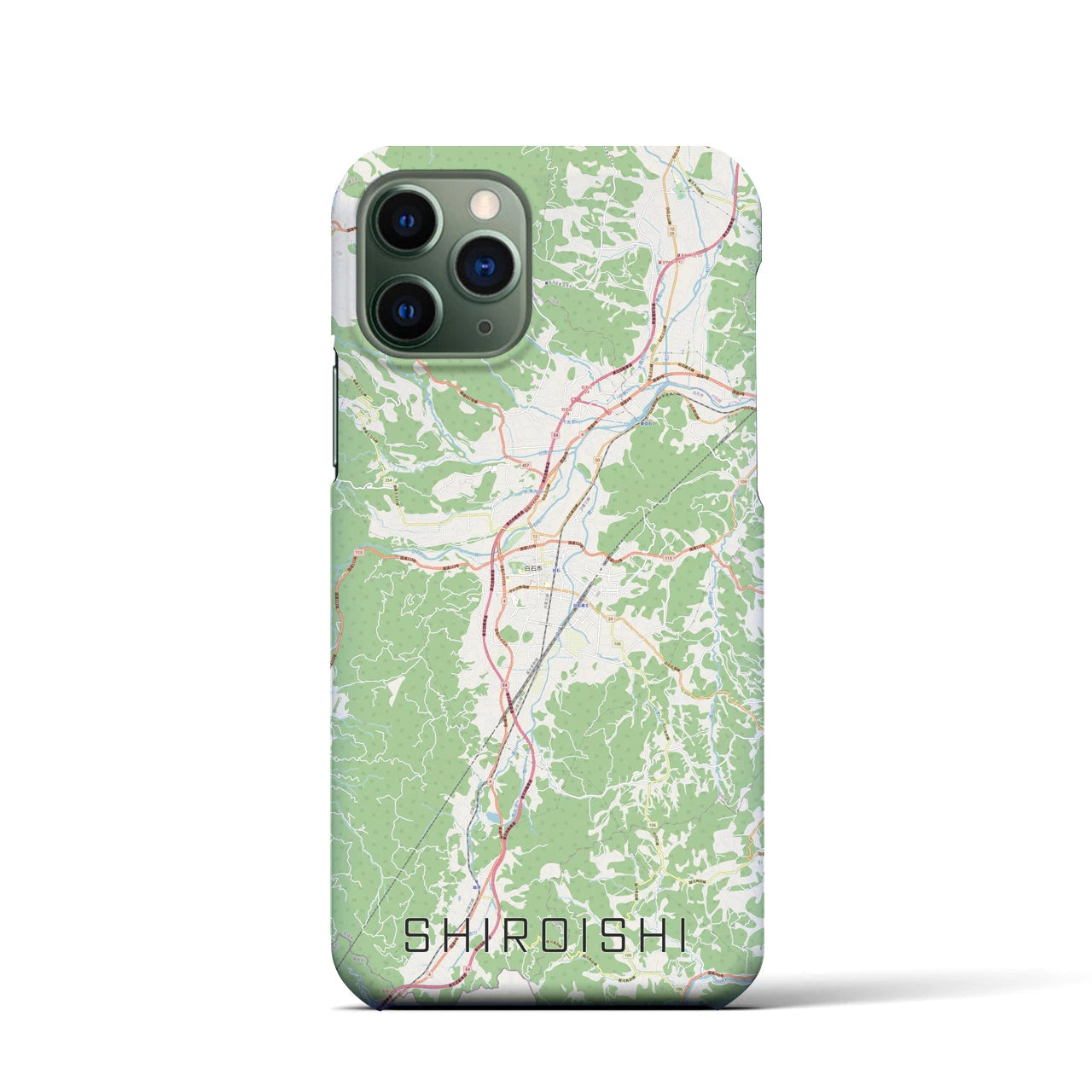 【白石(宮城県)】地図柄iPhoneケース(バックカバータイプ)