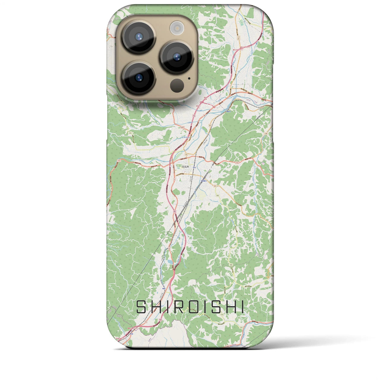 【白石(宮城県)】地図柄iPhoneケース(バックカバータイプ)