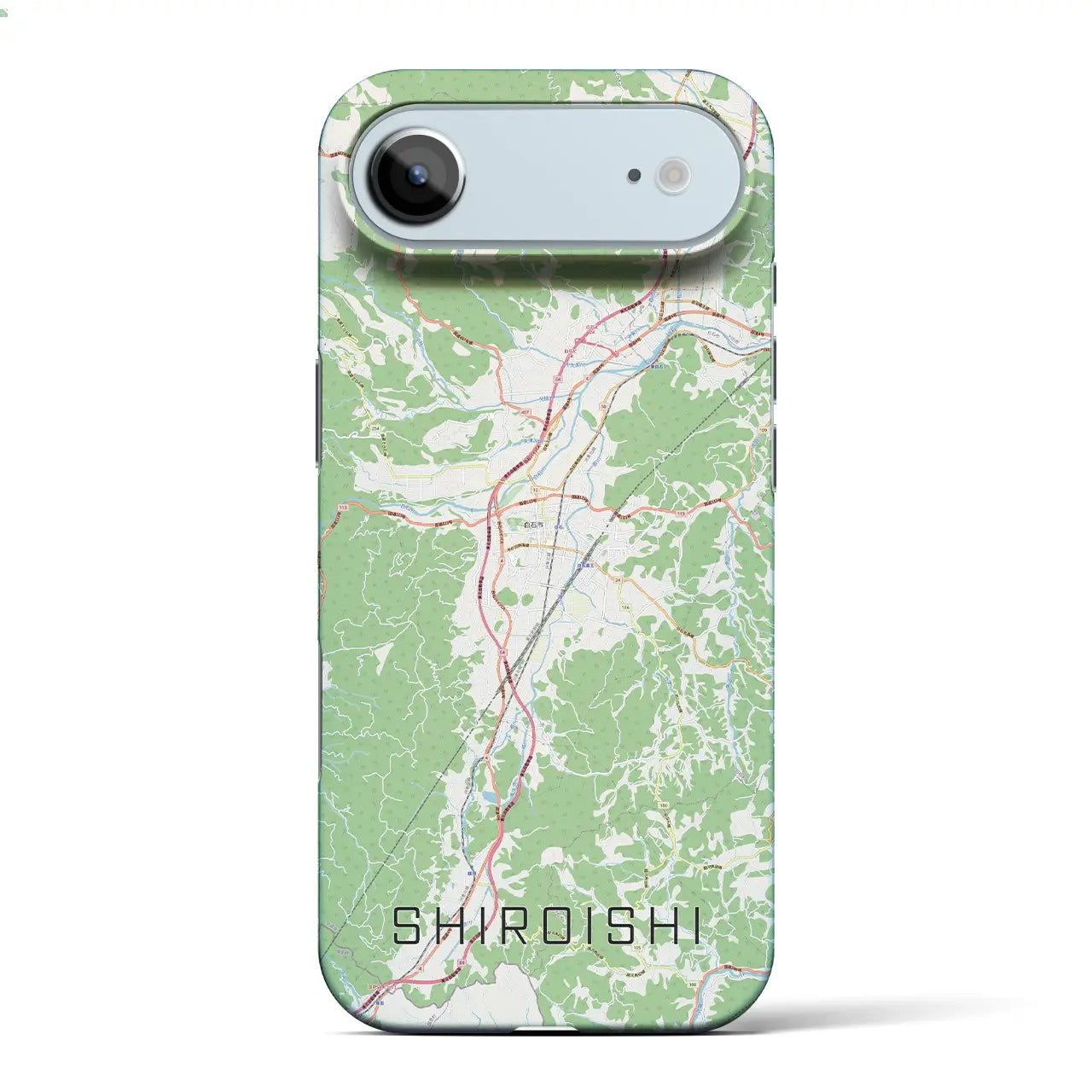 【白石(宮城県)】地図柄iPhoneケース(バックカバータイプ)