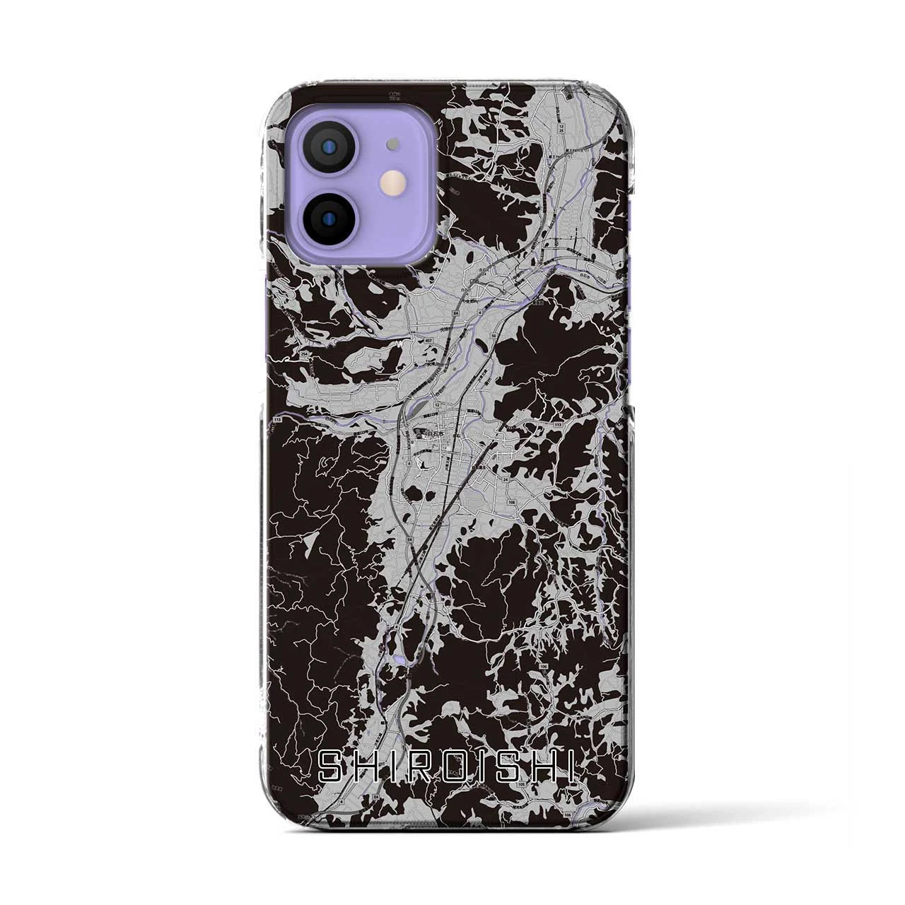 【白石(宮城県)】地図柄iPhoneケース(クリアタイプ)