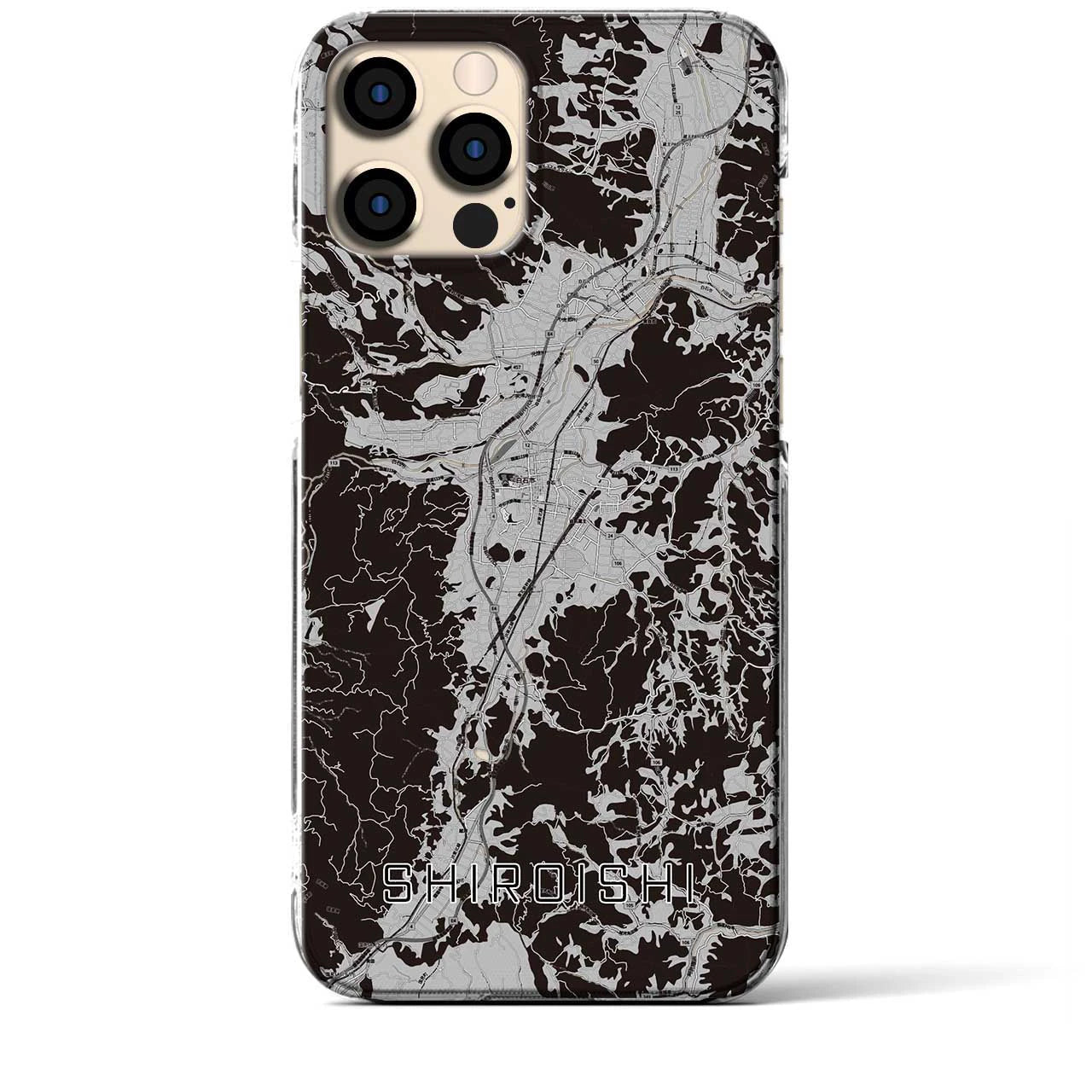 【白石(宮城県)】地図柄iPhoneケース(クリアタイプ)