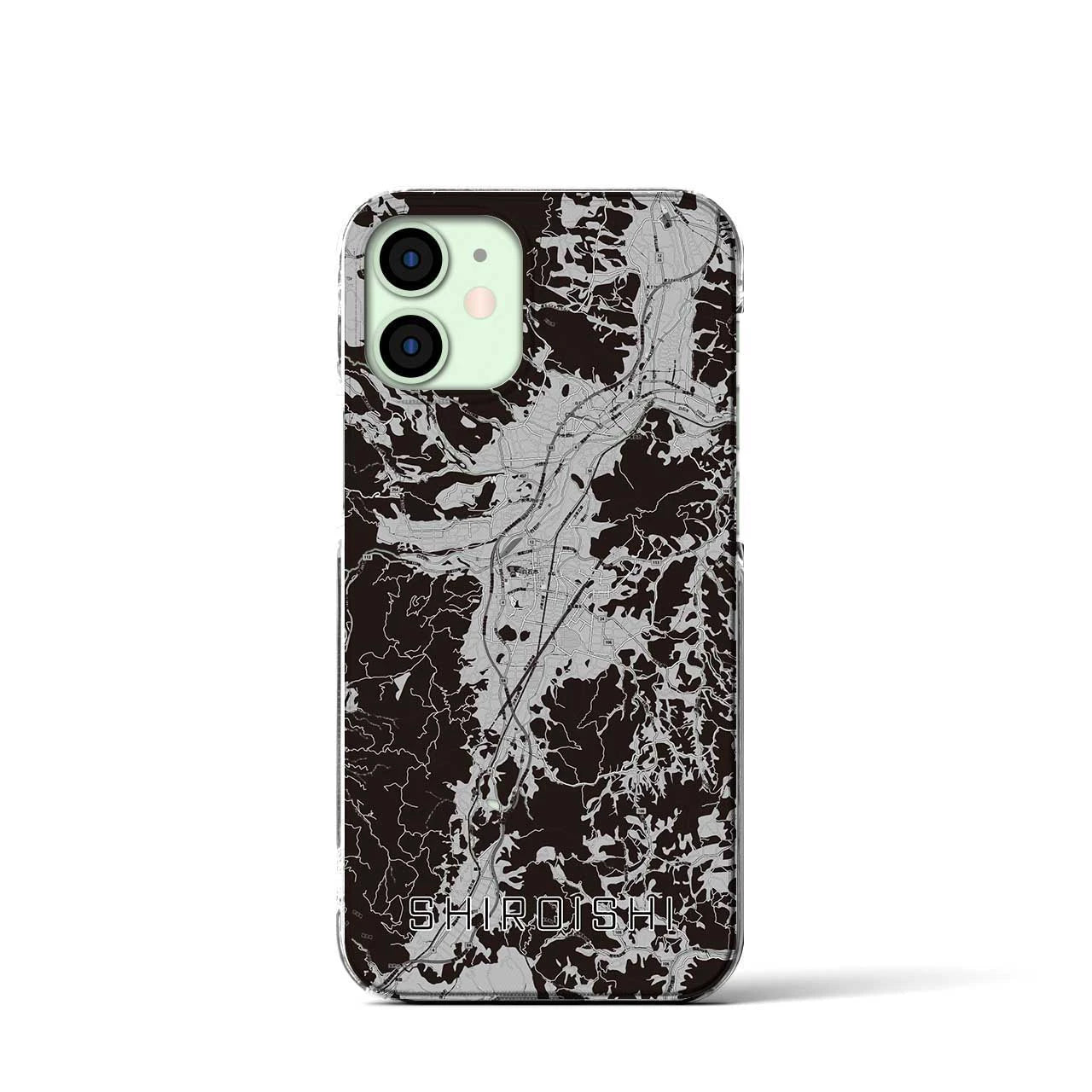 【白石(宮城県)】地図柄iPhoneケース(クリアタイプ)