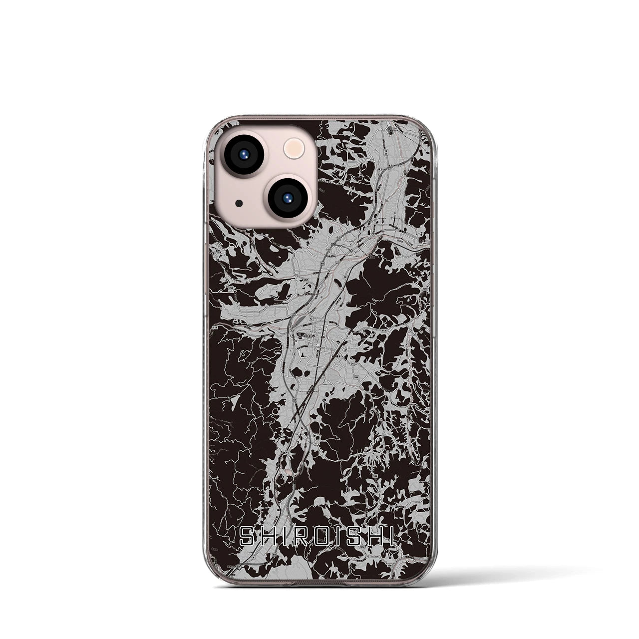 【白石(宮城県)】地図柄iPhoneケース(クリアタイプ)