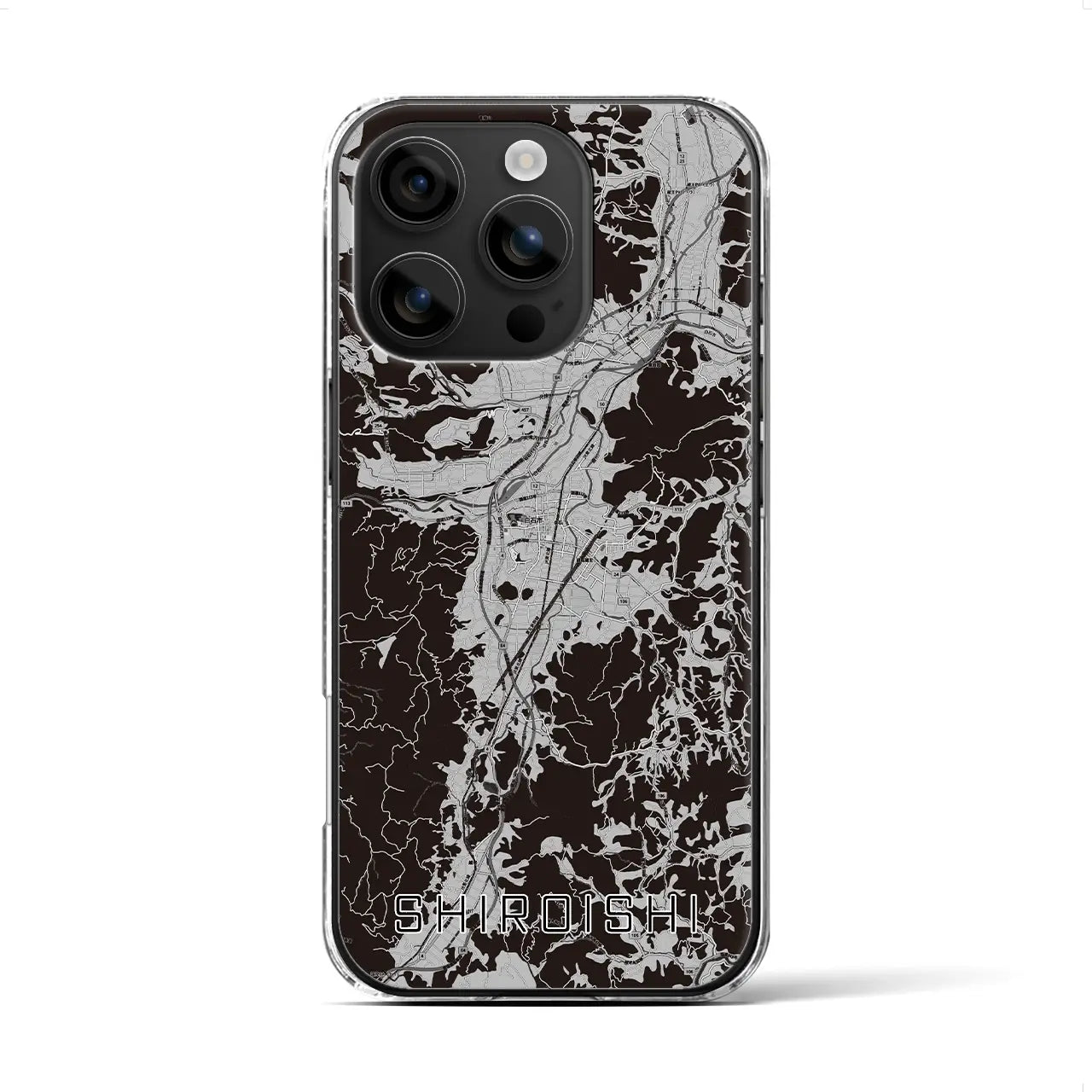 【白石(宮城県)】地図柄iPhoneケース(クリアタイプ)