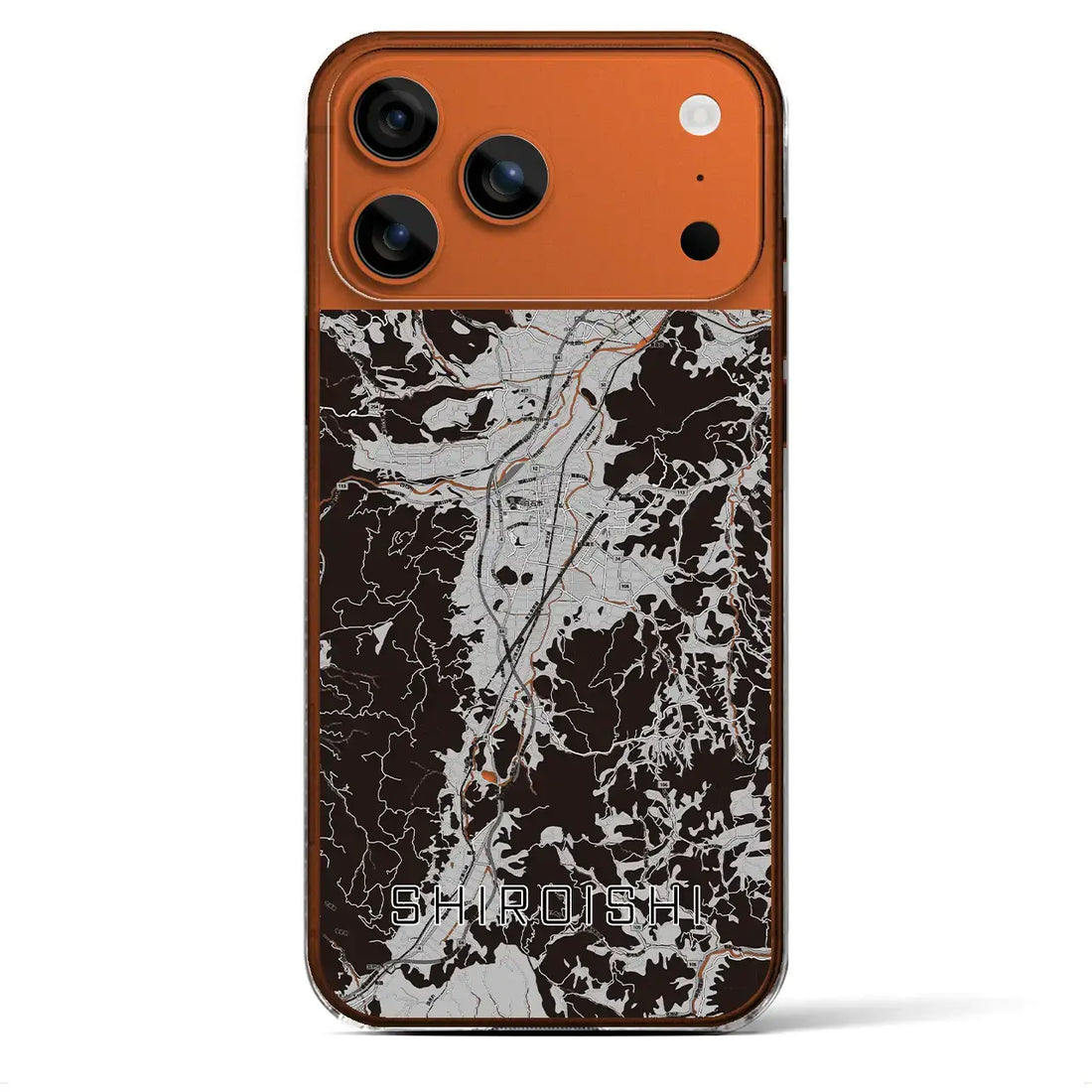 【白石(宮城県)】地図柄iPhoneケース(クリアタイプ)