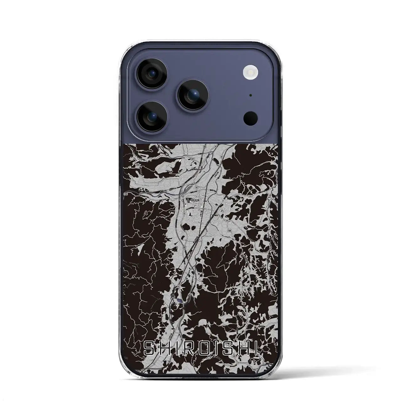 【白石(宮城県)】地図柄iPhoneケース(クリアタイプ)