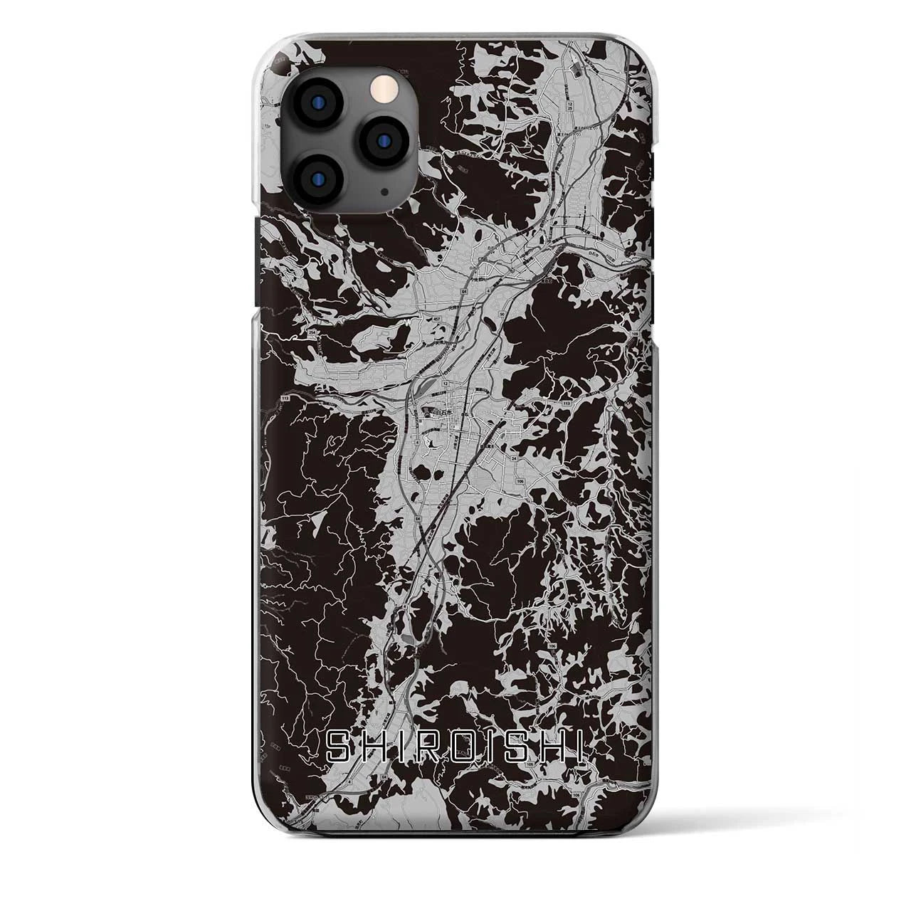 【白石(宮城県)】地図柄iPhoneケース(クリアタイプ)