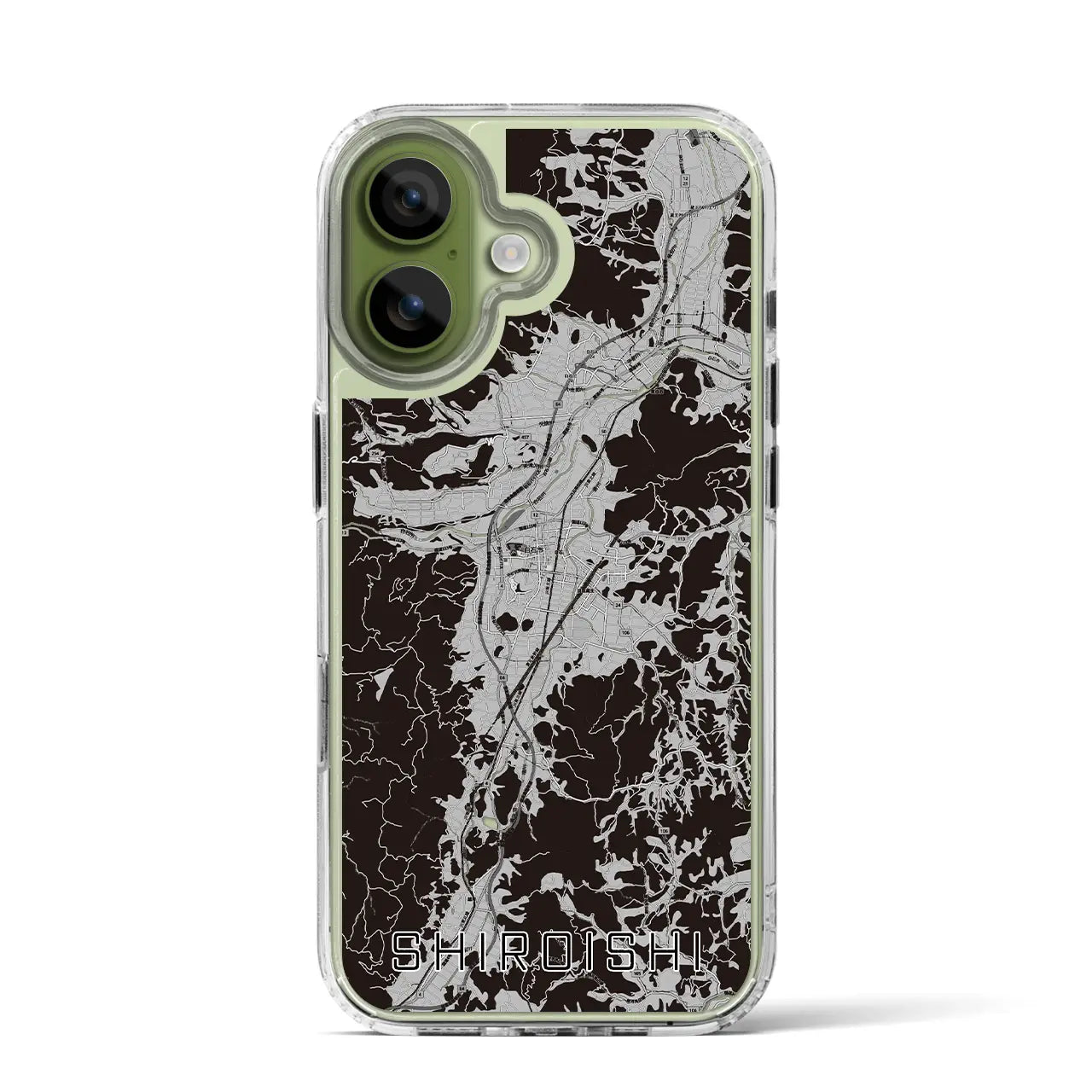 【白石(宮城県)】地図柄iPhoneケース(MagSafeタイプ)