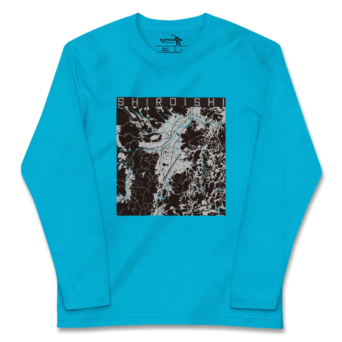【白石(宮城県)】地図柄ロングスリーブTシャツ