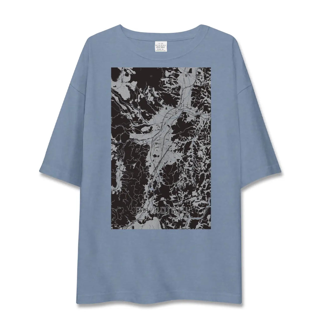 【白石(宮城県)】地図柄ビッグシルエットTシャツ