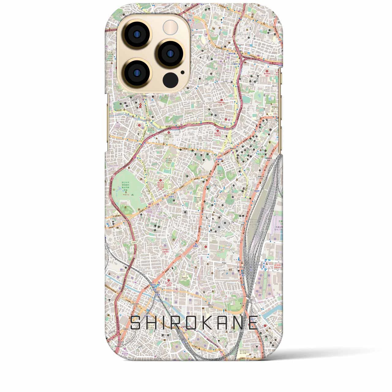 【白金(東京都)】地図柄iPhoneケース(バックカバータイプ)