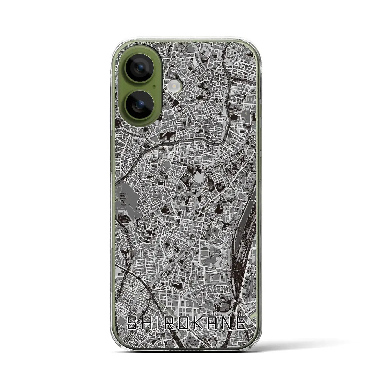 【白金(東京都)】地図柄iPhoneケース(クリアタイプ)
