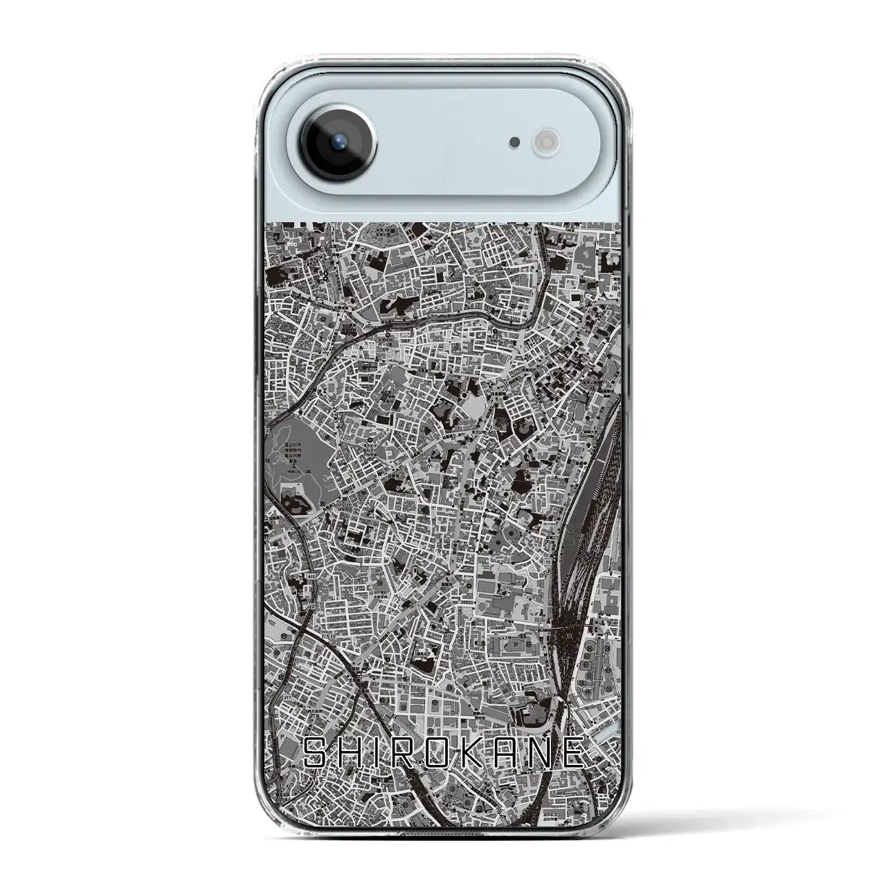 【白金(東京都)】地図柄iPhoneケース(クリアタイプ)