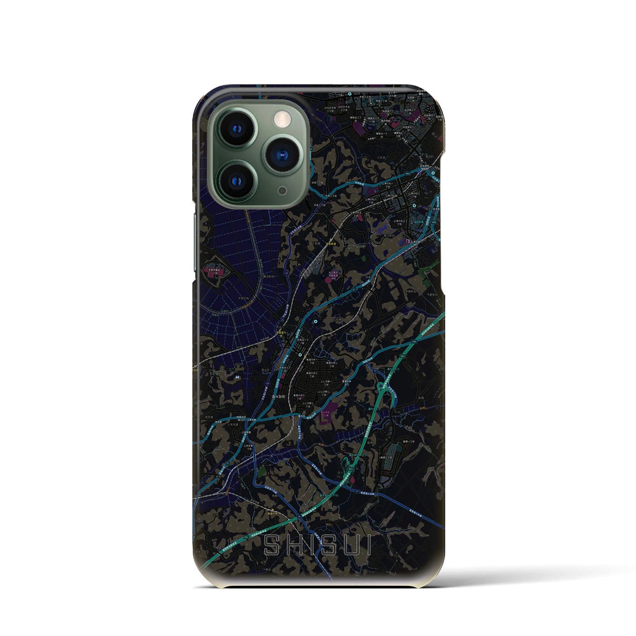 【酒々井(千葉県)】地図柄iPhoneケース(バックカバータイプ)