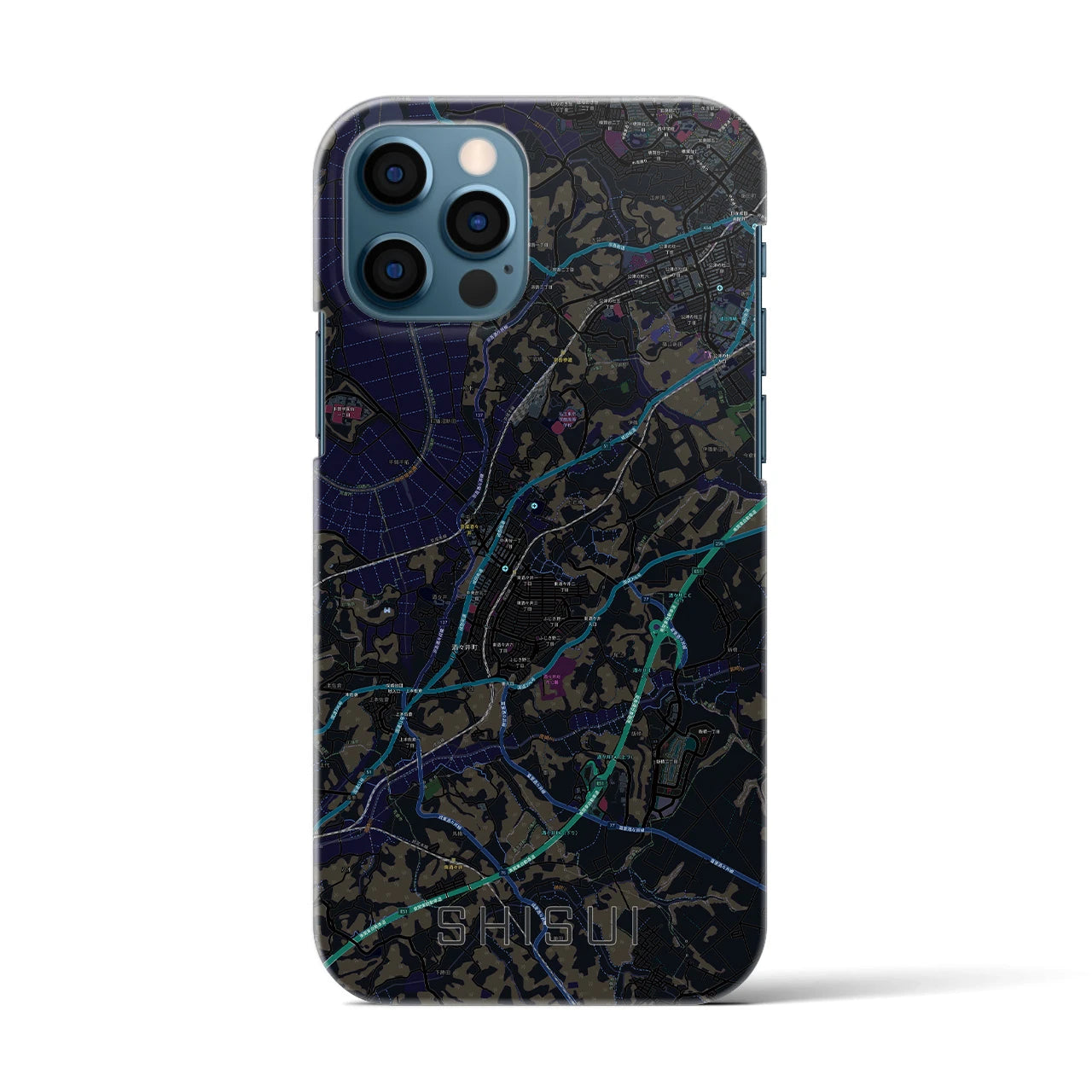 【酒々井(千葉県)】地図柄iPhoneケース(バックカバータイプ)