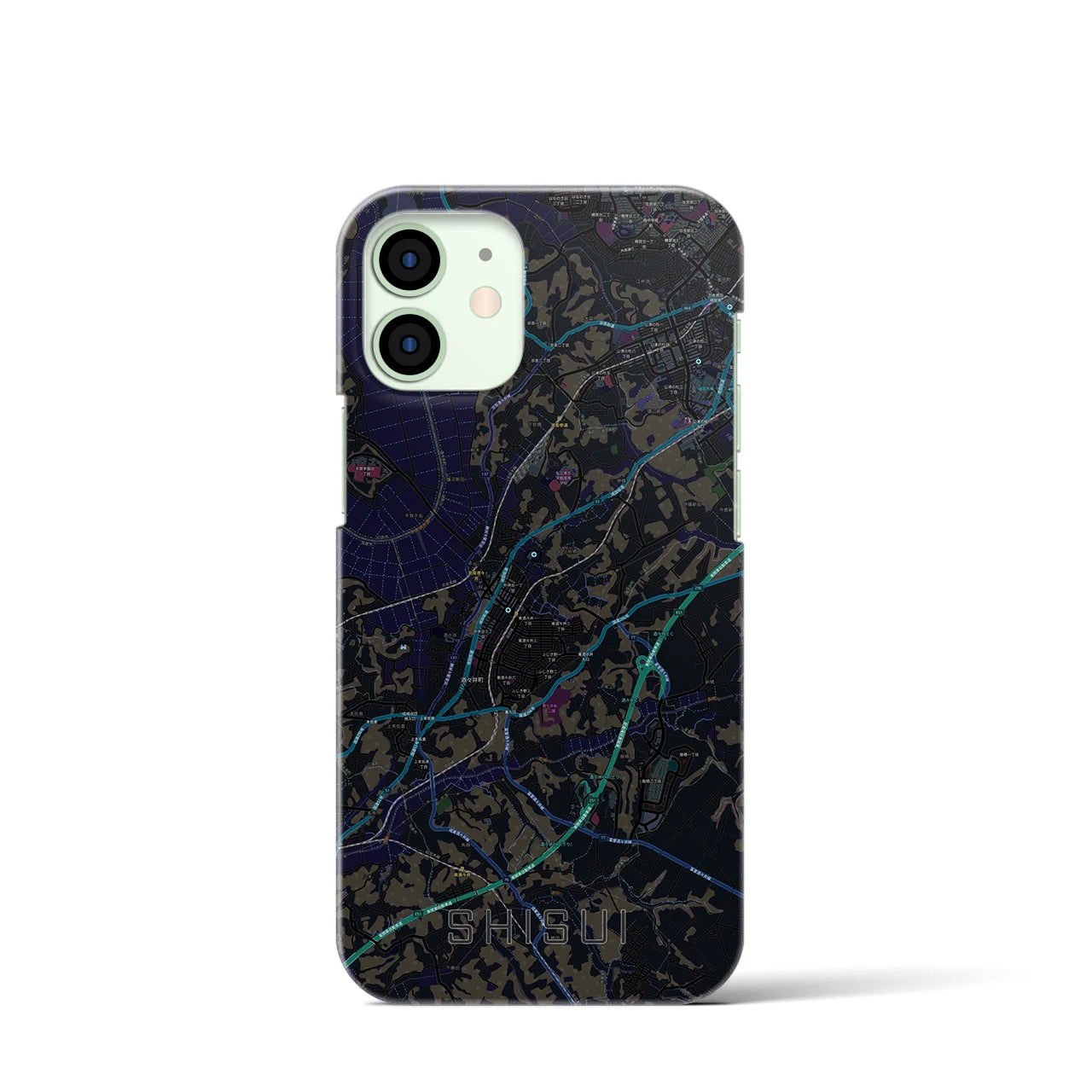【酒々井(千葉県)】地図柄iPhoneケース(バックカバータイプ)