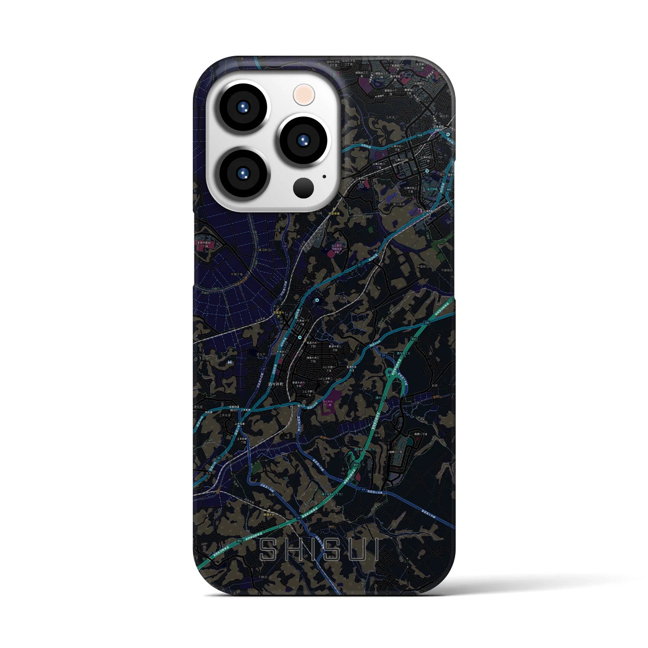 【酒々井(千葉県)】地図柄iPhoneケース(バックカバータイプ)