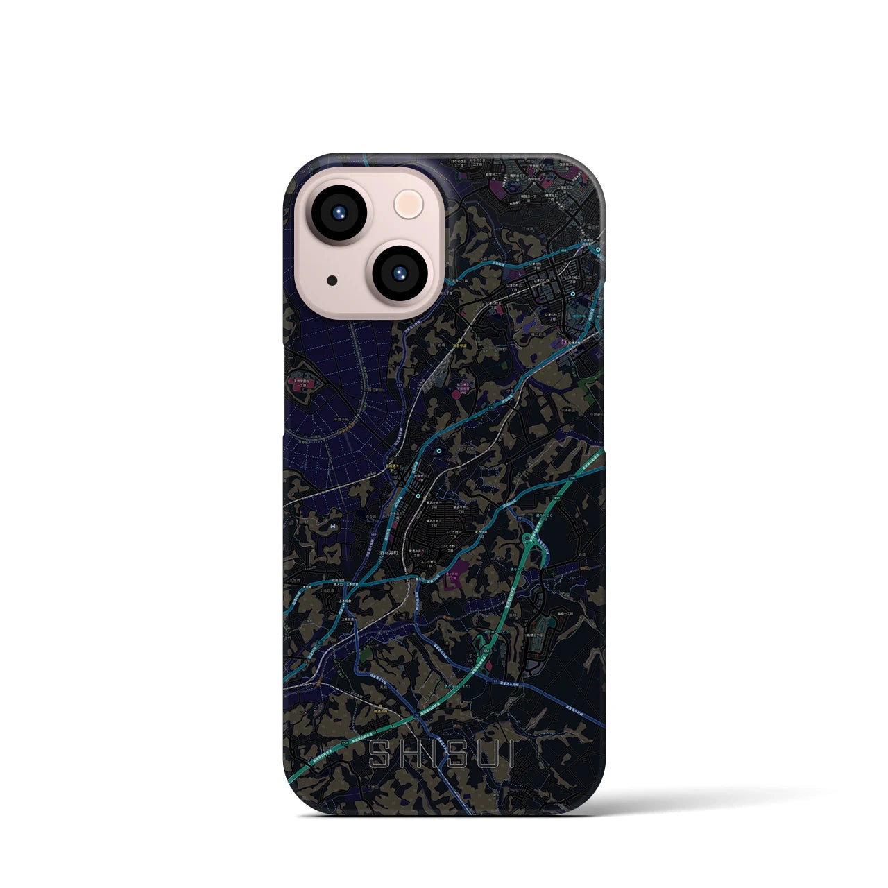 【酒々井(千葉県)】地図柄iPhoneケース(バックカバータイプ)