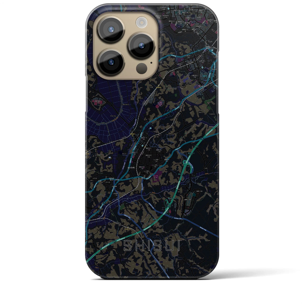 【酒々井(千葉県)】地図柄iPhoneケース(バックカバータイプ)