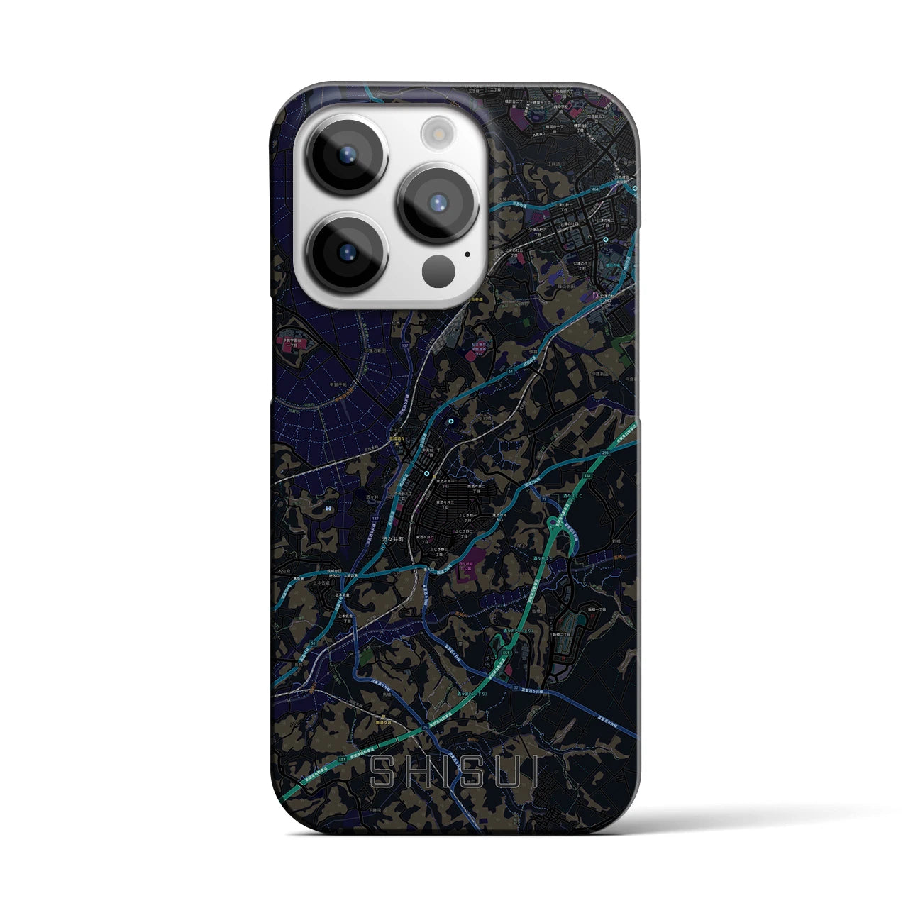 【酒々井(千葉県)】地図柄iPhoneケース(バックカバータイプ)