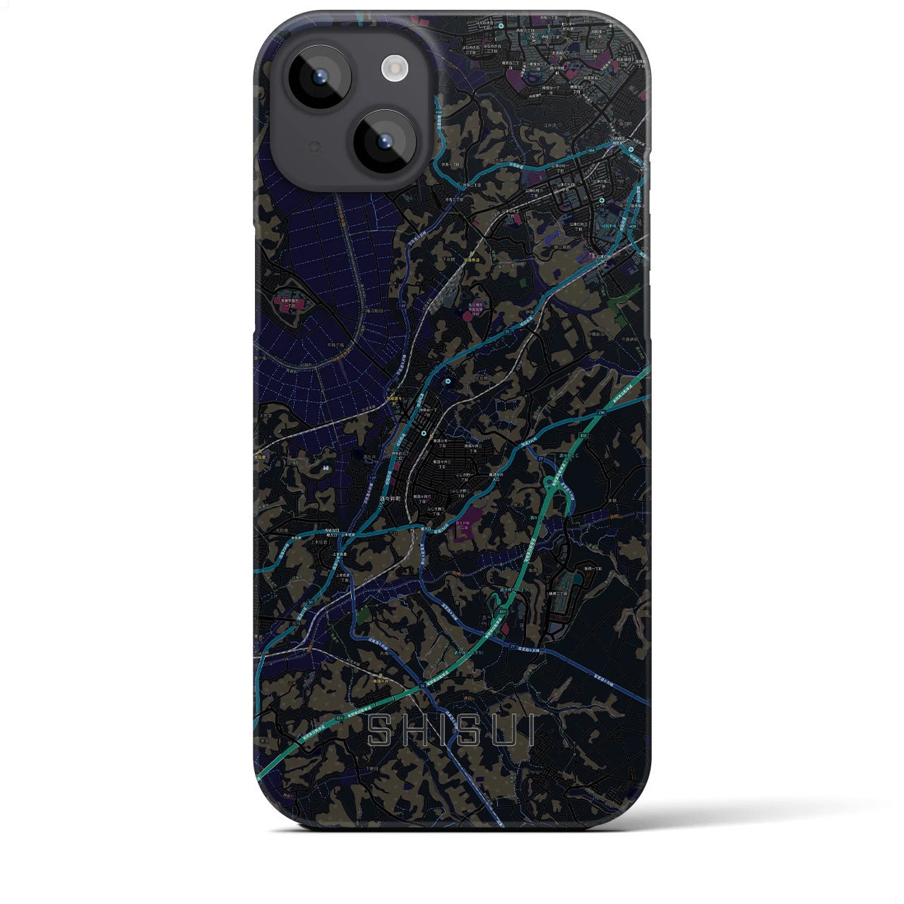【酒々井(千葉県)】地図柄iPhoneケース(バックカバータイプ)