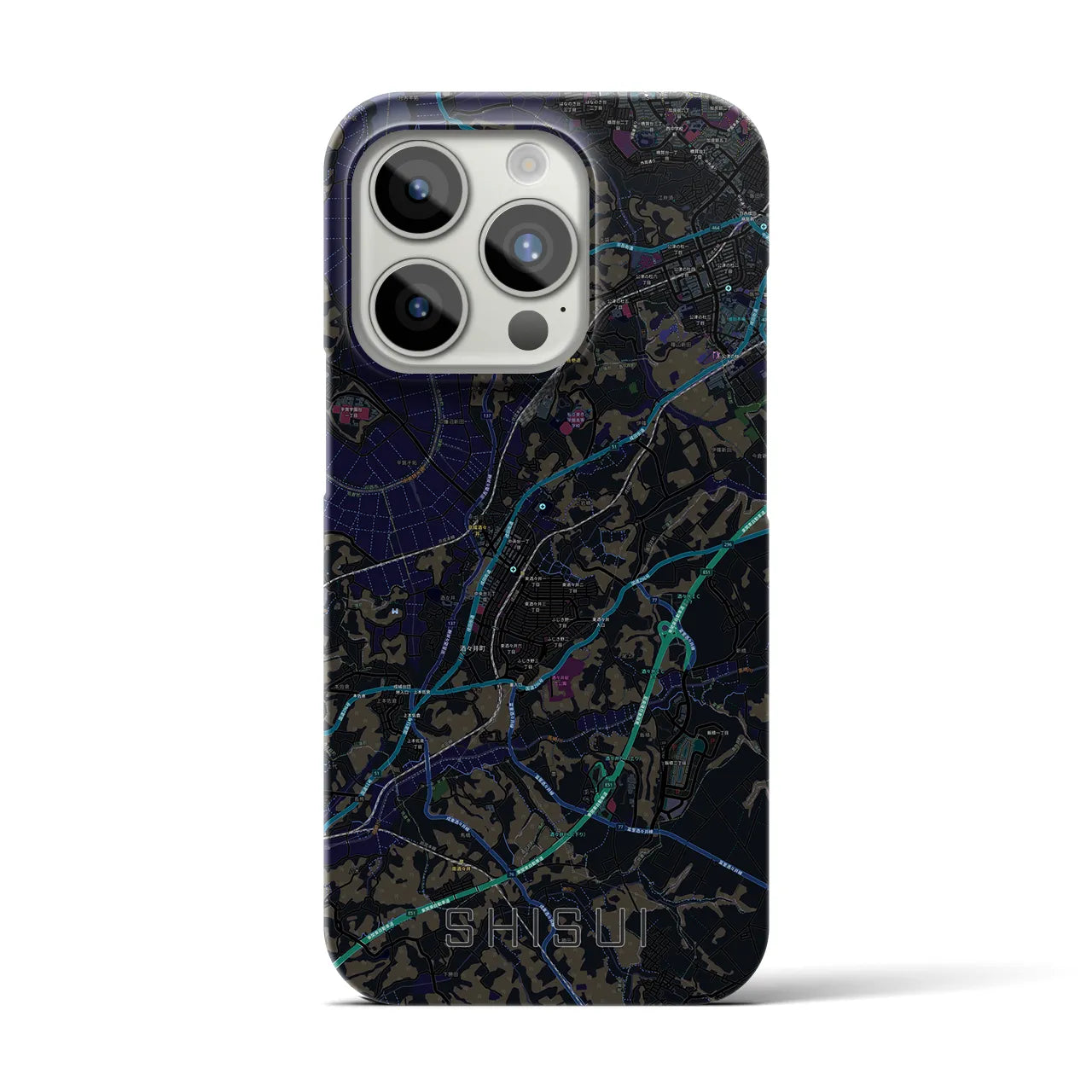 【酒々井(千葉県)】地図柄iPhoneケース(バックカバータイプ)