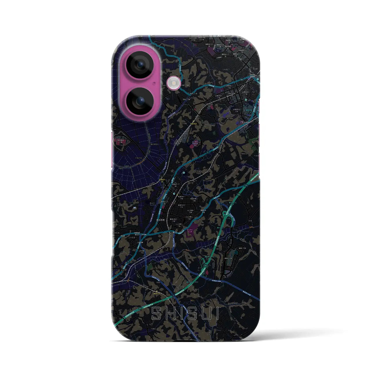 【酒々井(千葉県)】地図柄iPhoneケース(バックカバータイプ)