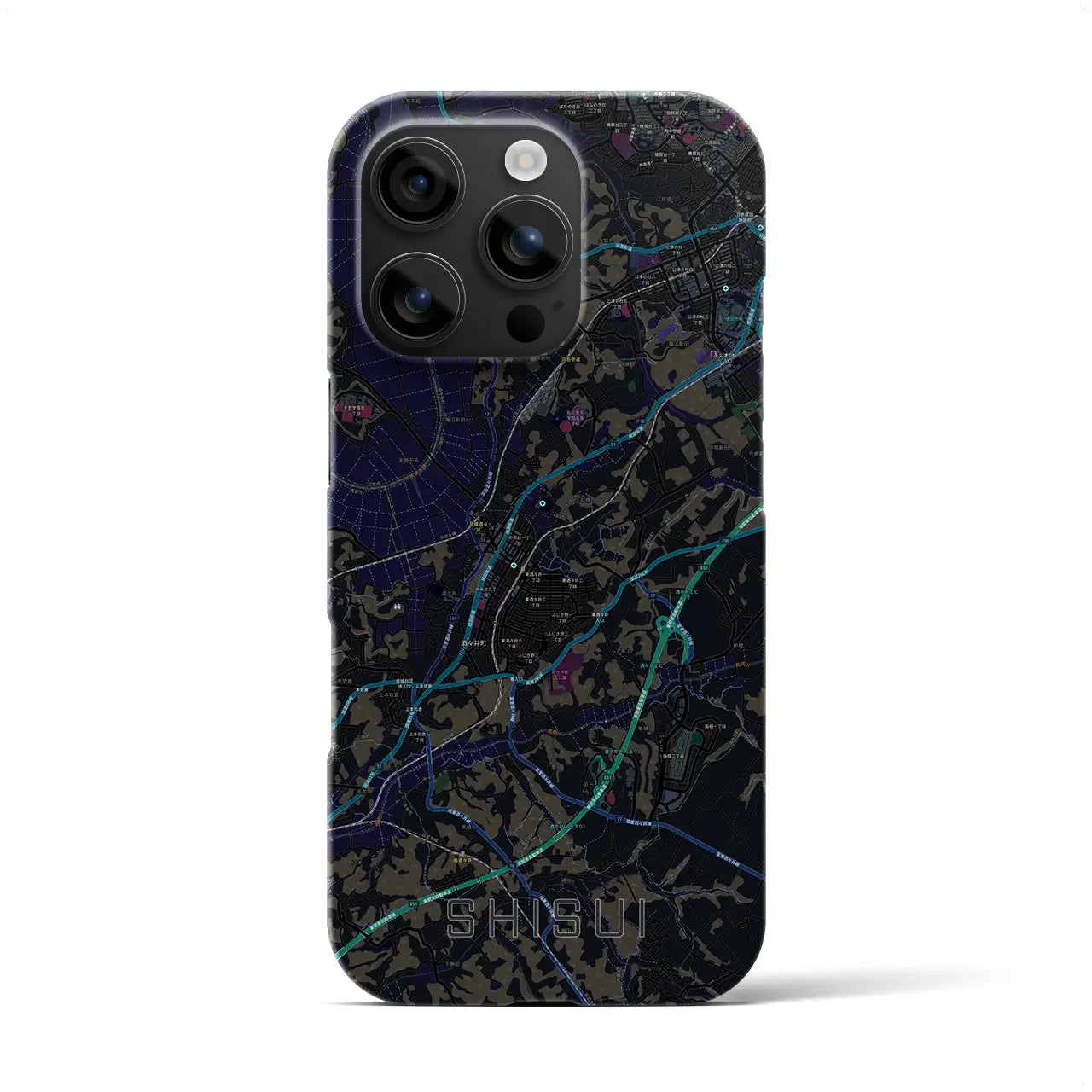 【酒々井(千葉県)】地図柄iPhoneケース(バックカバータイプ)
