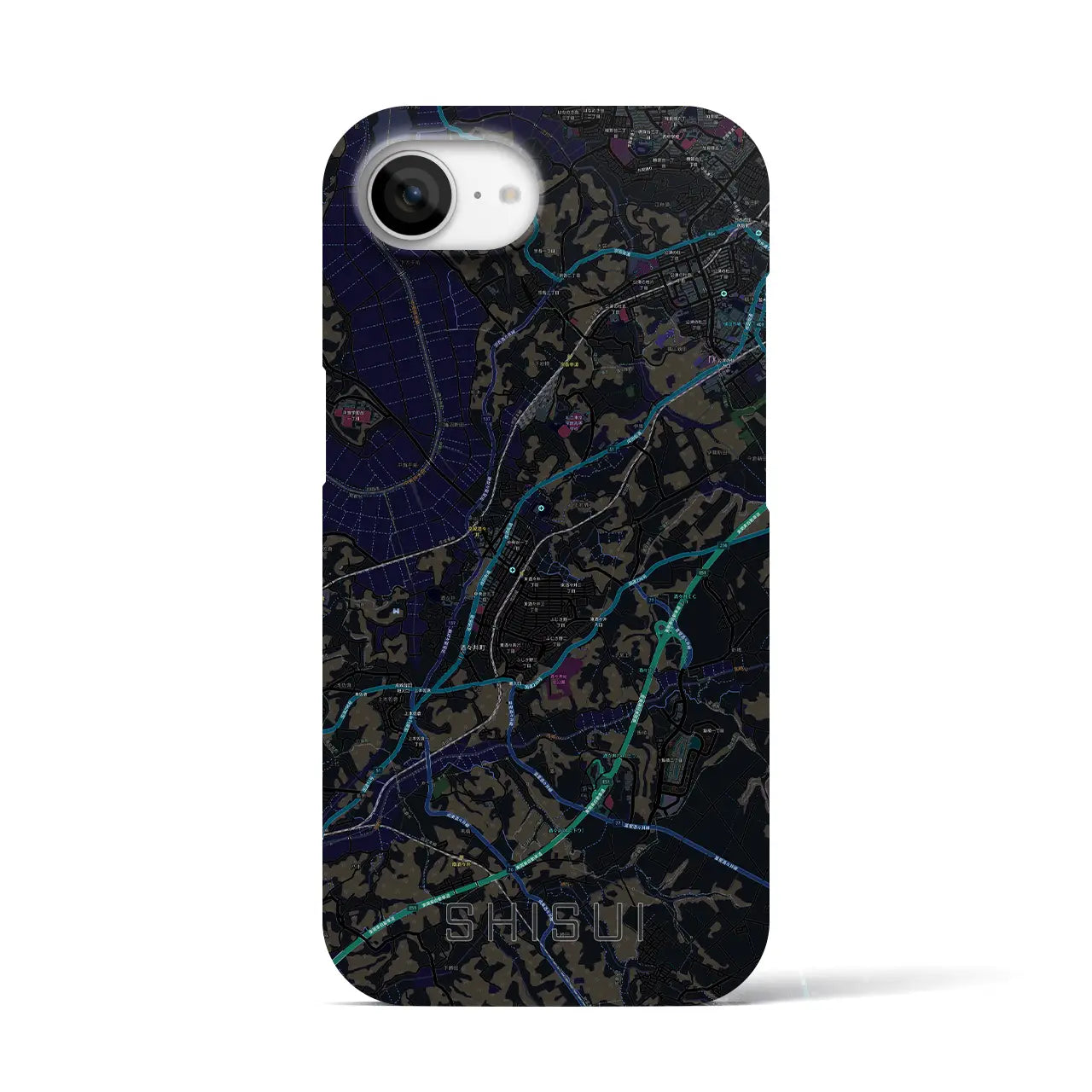 【酒々井(千葉県)】地図柄iPhoneケース(バックカバータイプ)