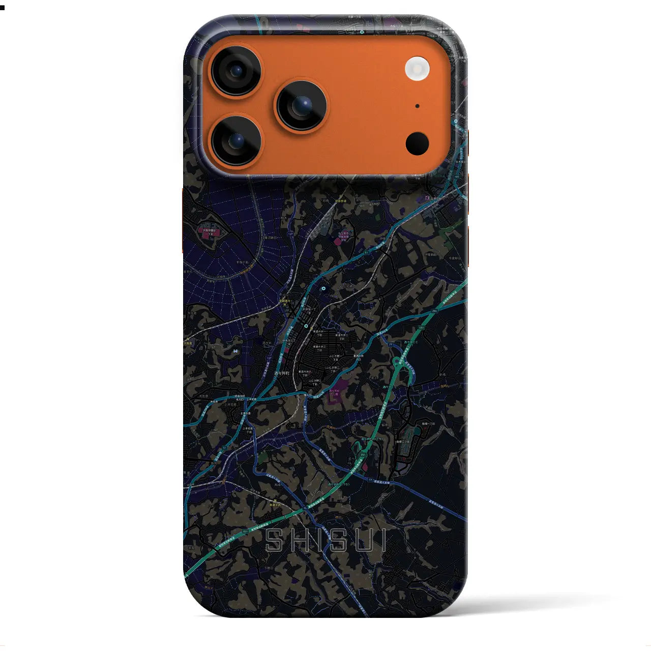 【酒々井(千葉県)】地図柄iPhoneケース(バックカバータイプ)
