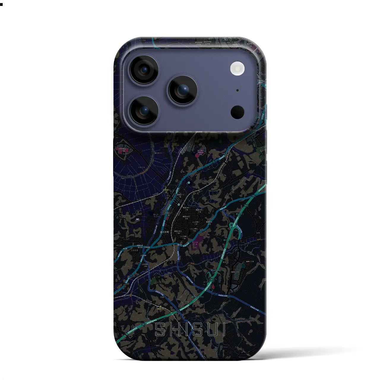 【酒々井(千葉県)】地図柄iPhoneケース(バックカバータイプ)