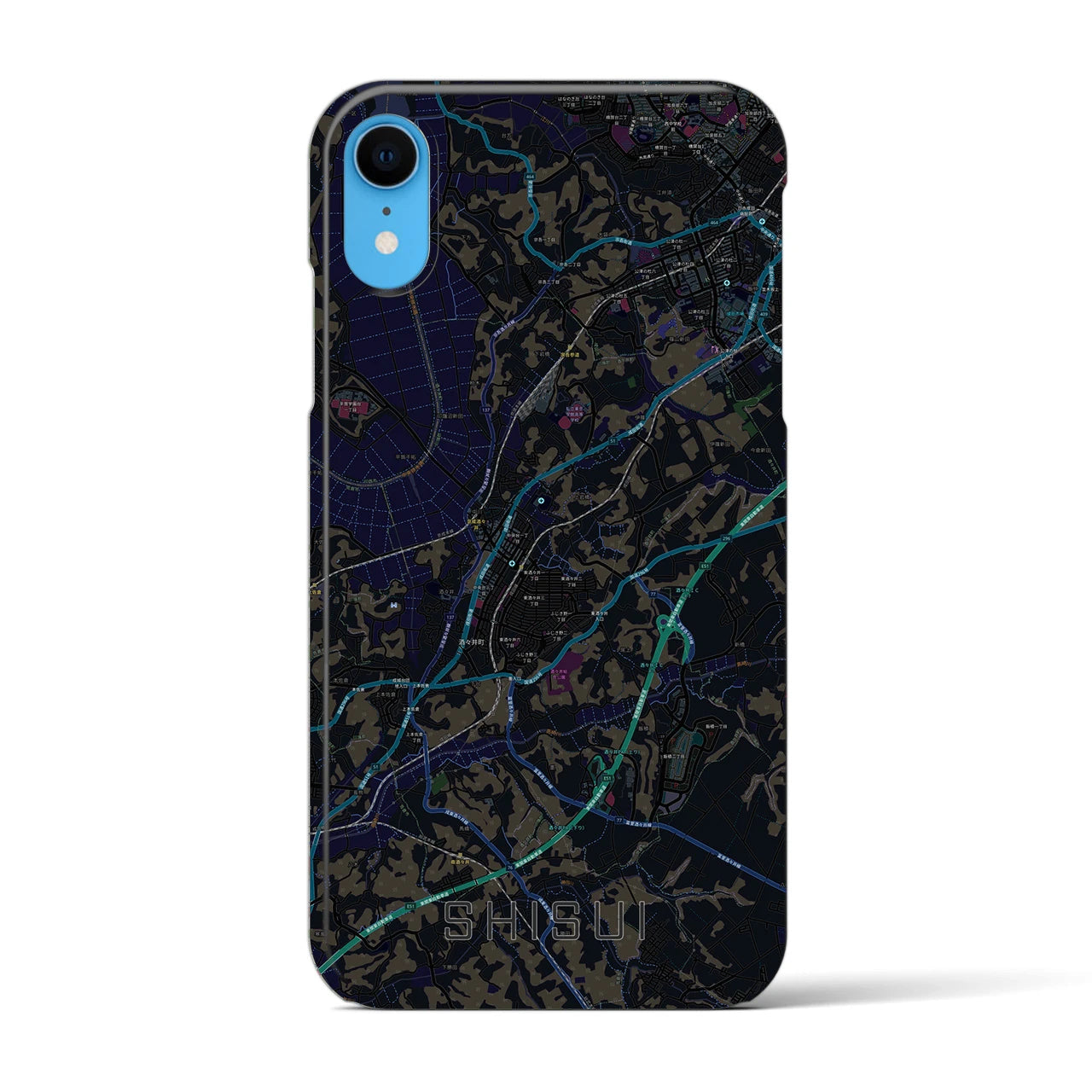 【酒々井(千葉県)】地図柄iPhoneケース(バックカバータイプ)