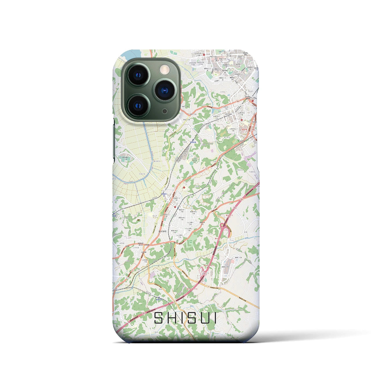 【酒々井(千葉県)】地図柄iPhoneケース(バックカバータイプ)
