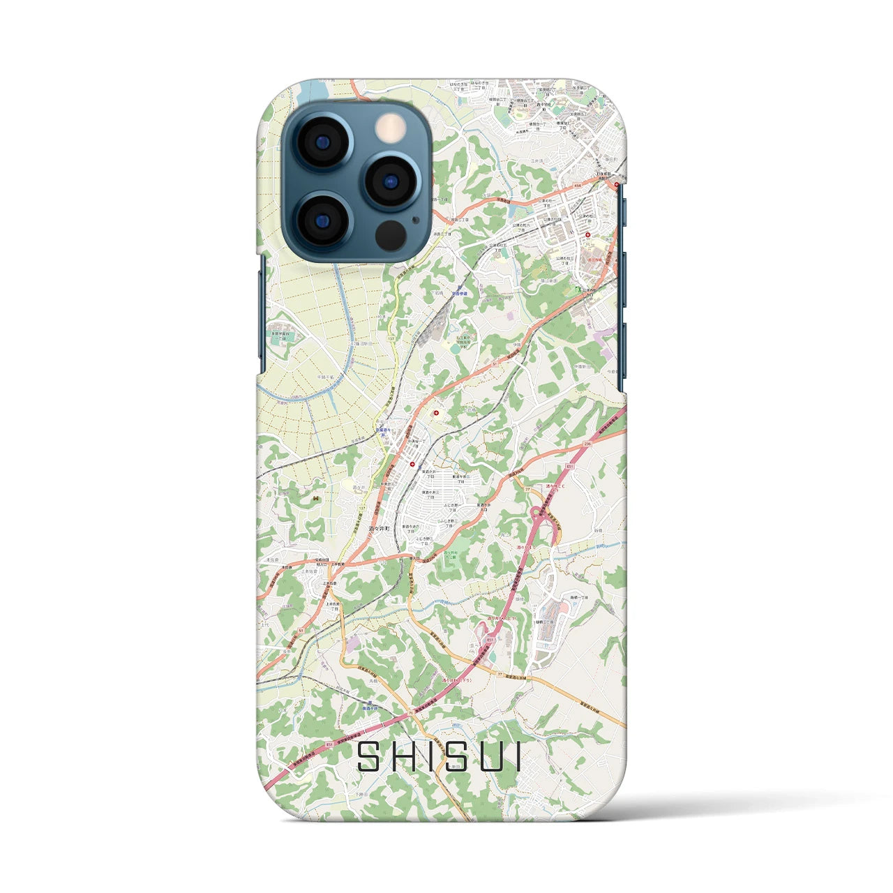 【酒々井(千葉県)】地図柄iPhoneケース(バックカバータイプ)