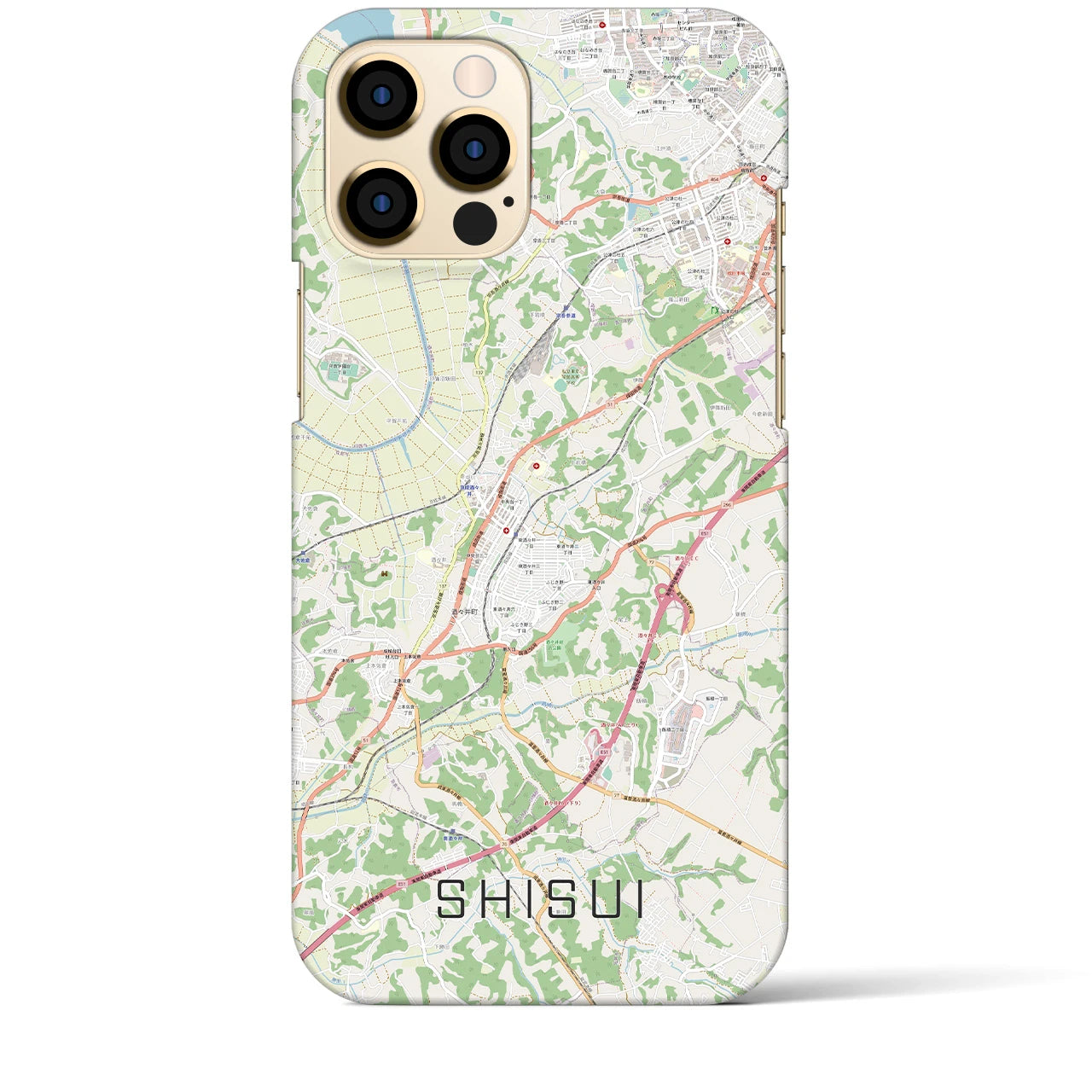 【酒々井(千葉県)】地図柄iPhoneケース(バックカバータイプ)