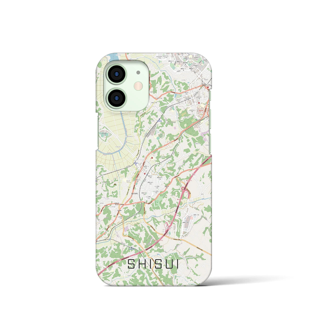 【酒々井(千葉県)】地図柄iPhoneケース(バックカバータイプ)