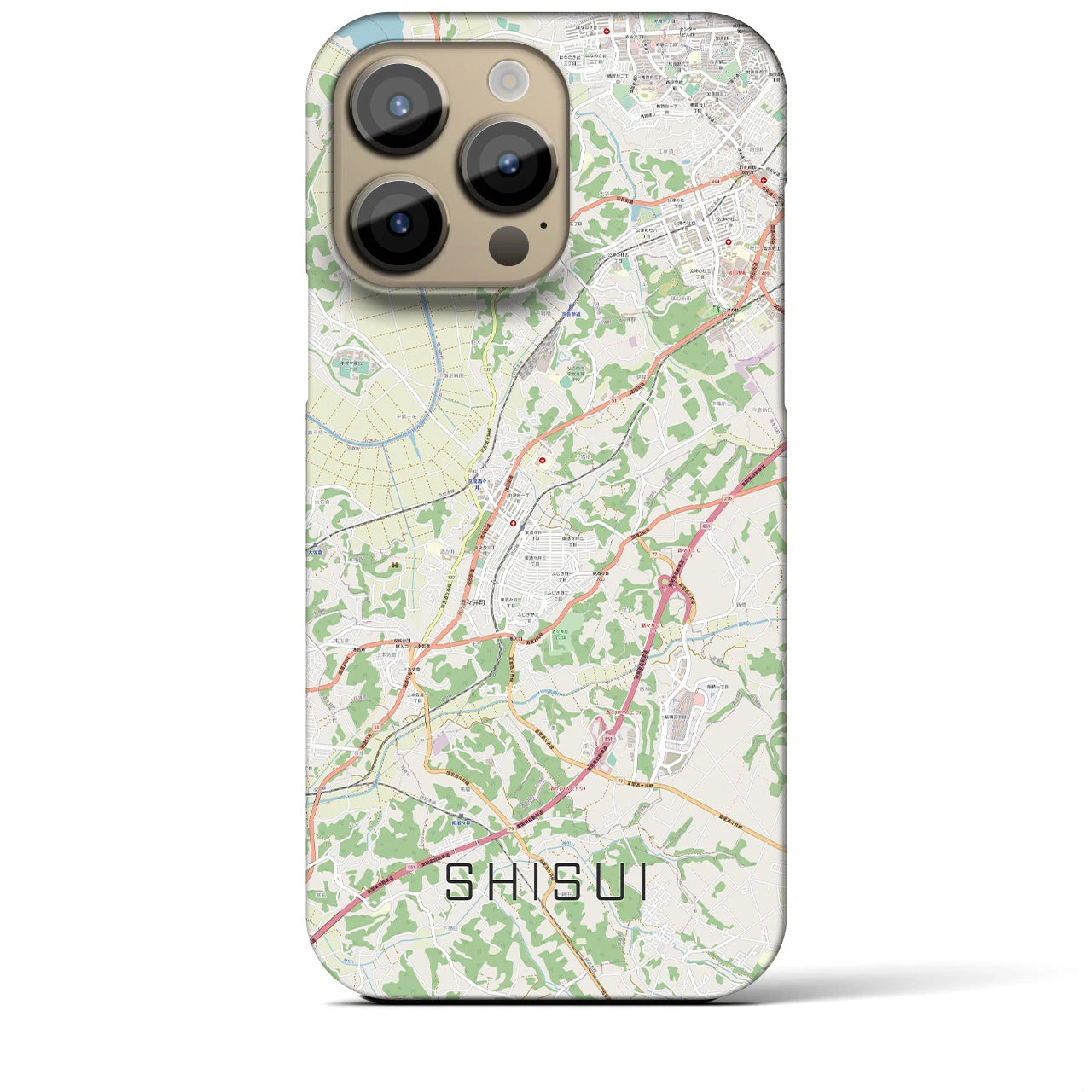 【酒々井(千葉県)】地図柄iPhoneケース(バックカバータイプ)