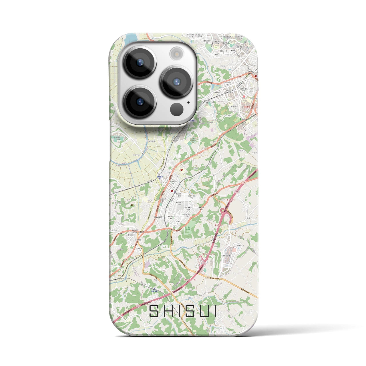 【酒々井(千葉県)】地図柄iPhoneケース(バックカバータイプ)