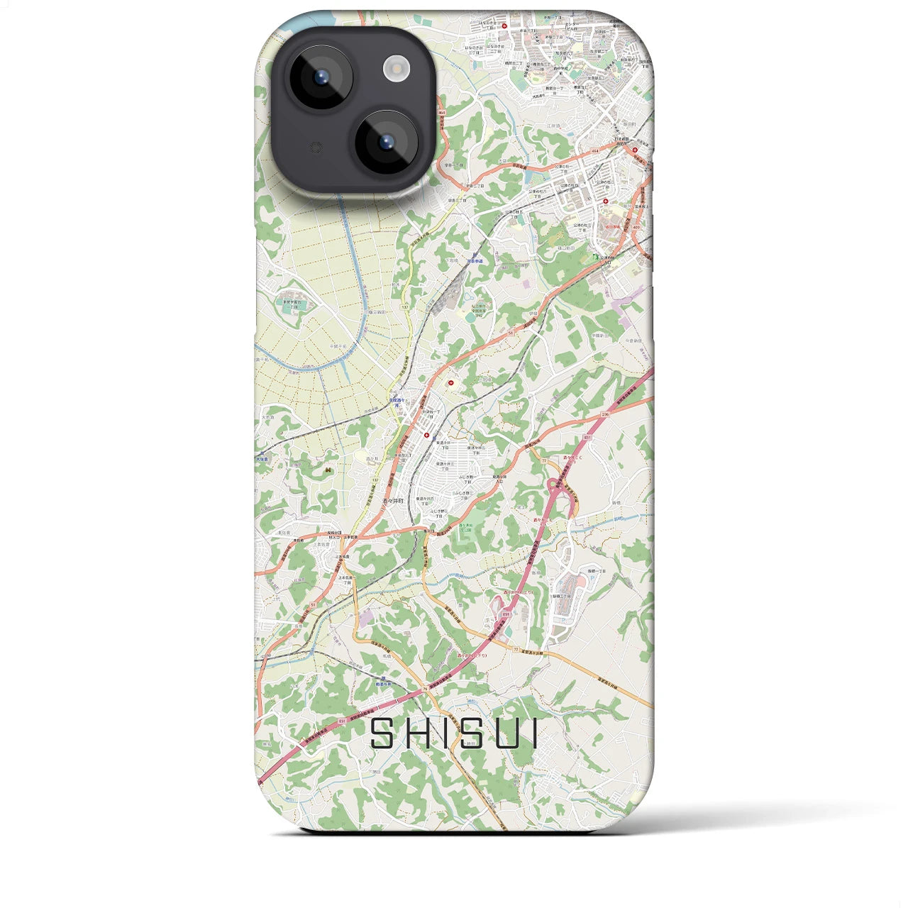 【酒々井(千葉県)】地図柄iPhoneケース(バックカバータイプ)