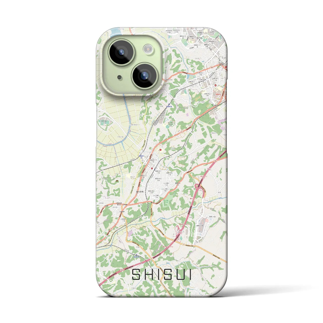 【酒々井(千葉県)】地図柄iPhoneケース(バックカバータイプ)