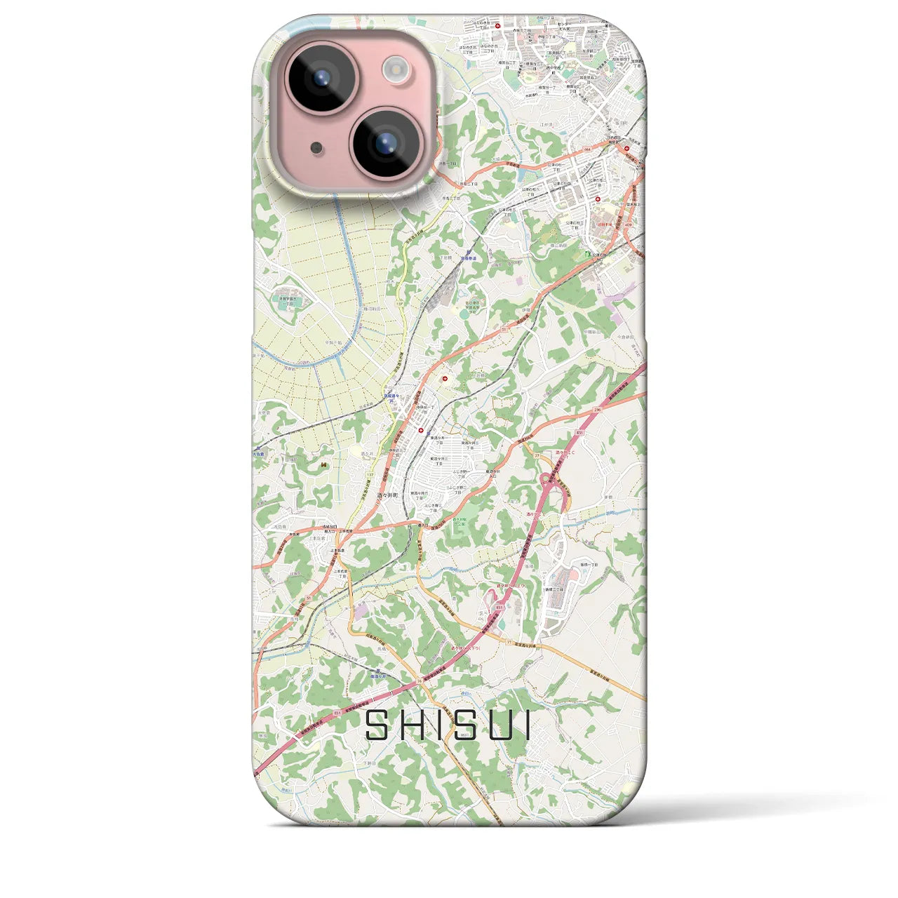 【酒々井(千葉県)】地図柄iPhoneケース(バックカバータイプ)