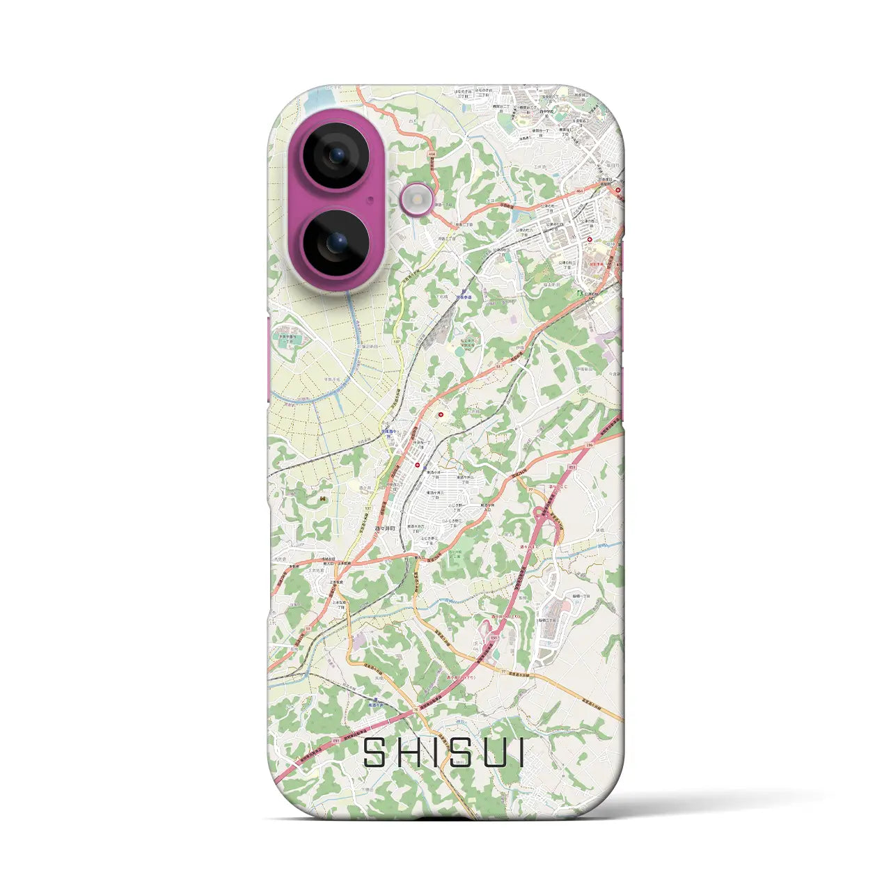 【酒々井(千葉県)】地図柄iPhoneケース(バックカバータイプ)