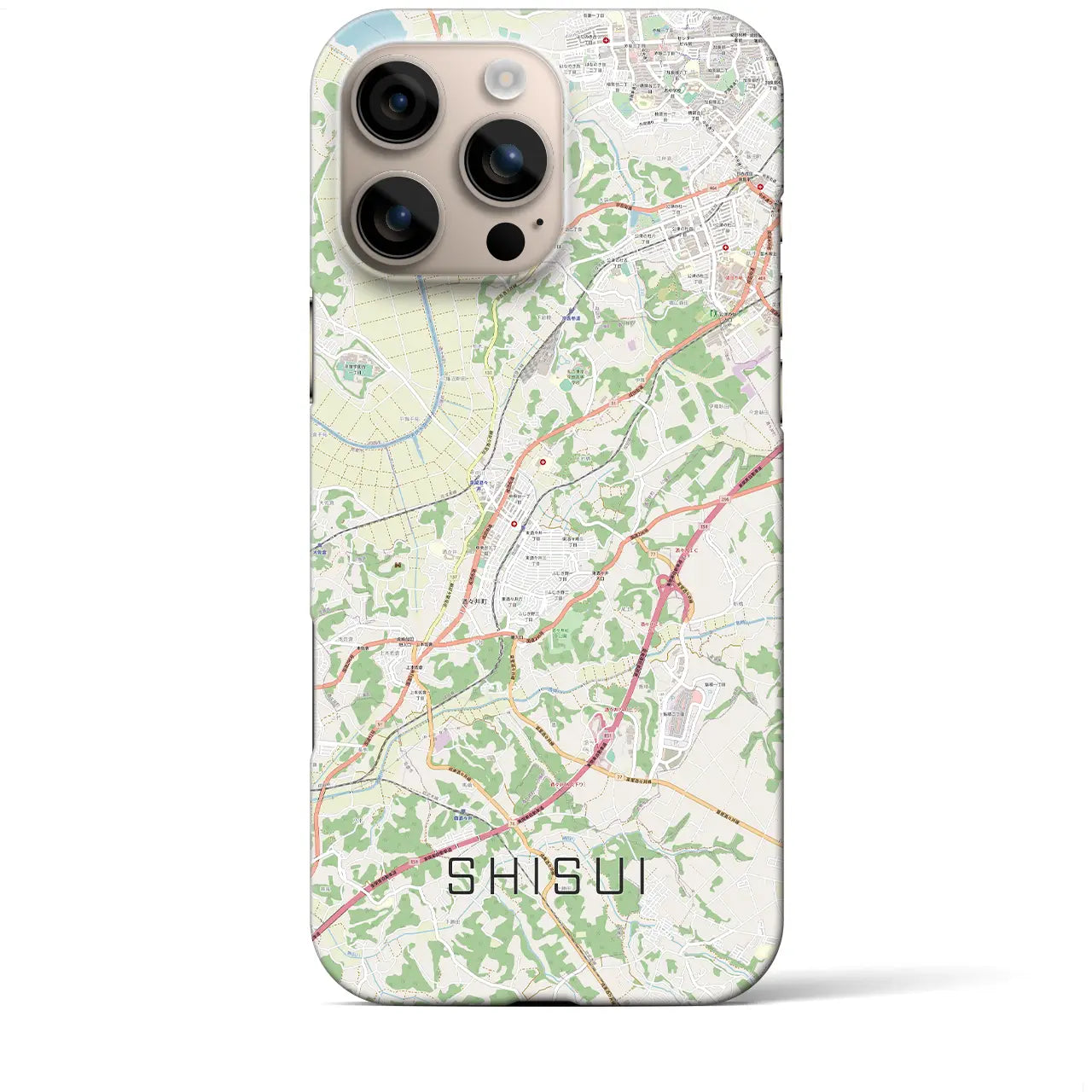 【酒々井(千葉県)】地図柄iPhoneケース(バックカバータイプ)