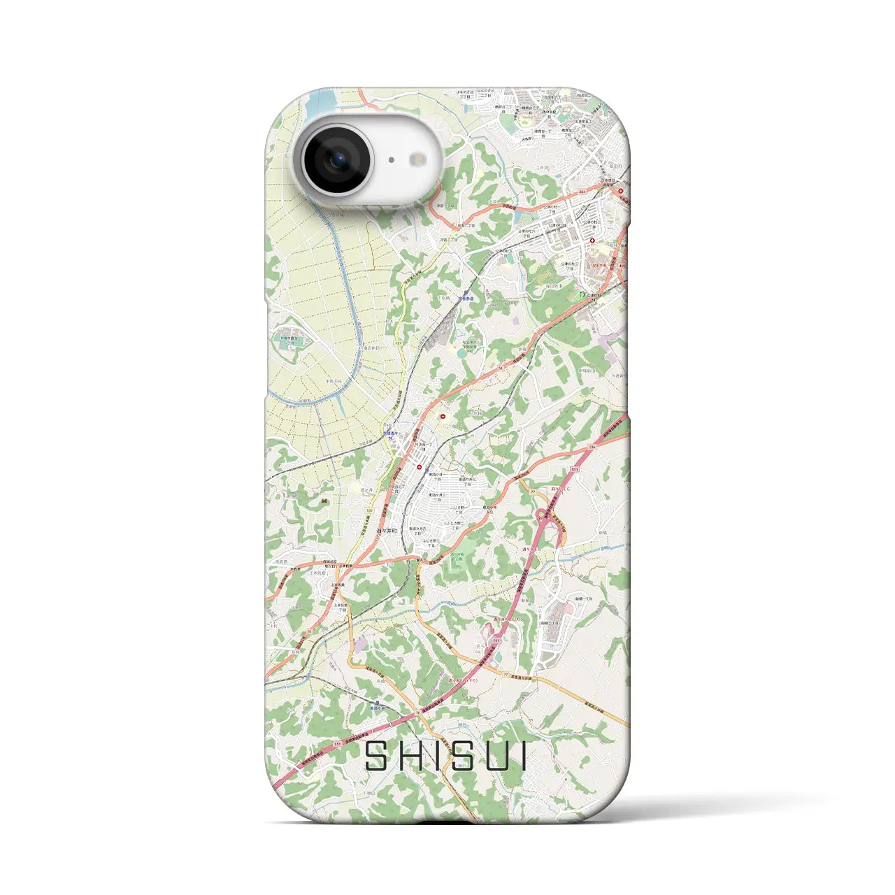 【酒々井(千葉県)】地図柄iPhoneケース(バックカバータイプ)