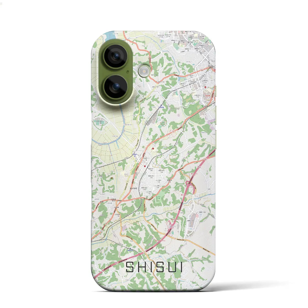 【酒々井(千葉県)】地図柄iPhoneケース(バックカバータイプ)